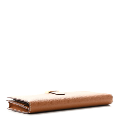 Hermes Epsom Bearn Gusset Wallet Gold 3 of 6