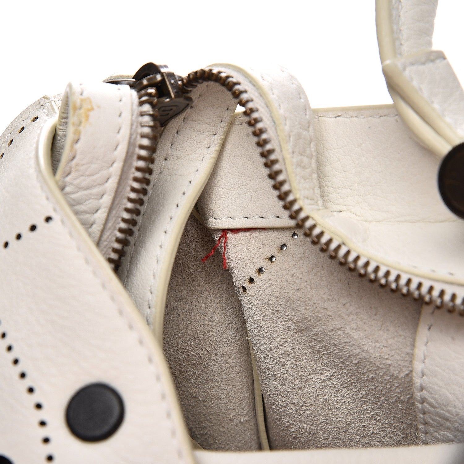 Balenciaga Veau Soyeux Perforated Blackout Hardware S City White 11 of 16