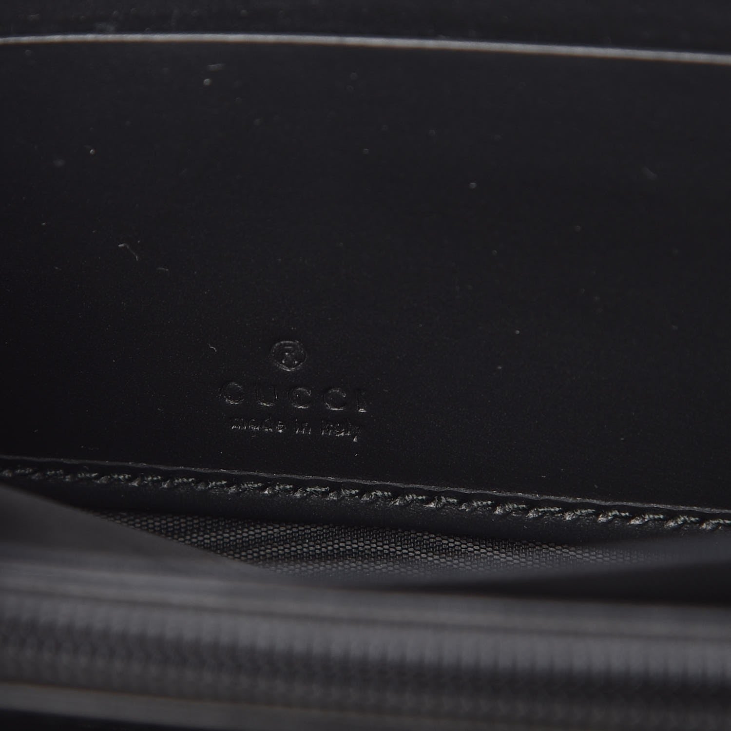 Gucci Guccissima Bow Zip Around Wallet Black 7 of 10