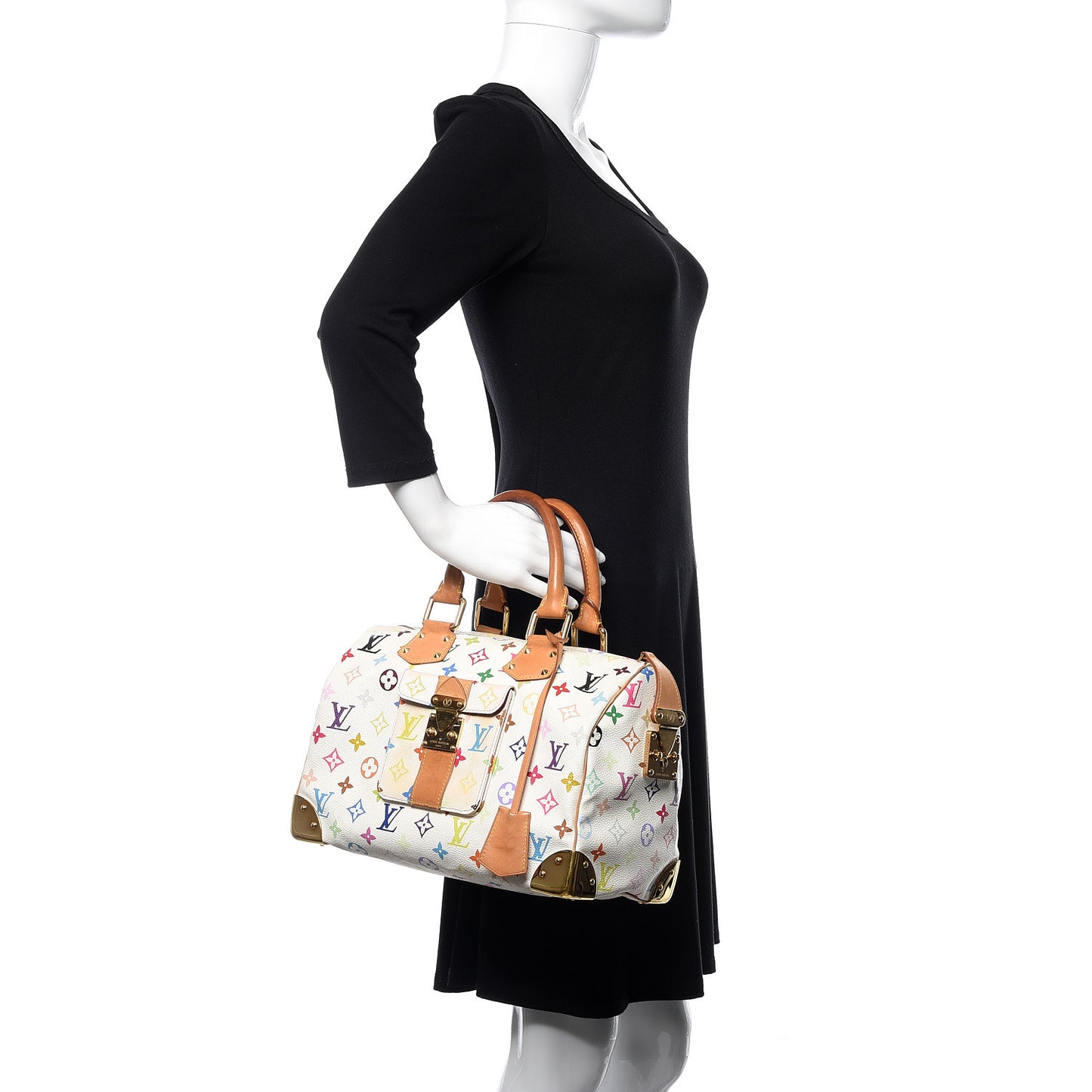 Monogram Multicolor Speedy 30 White