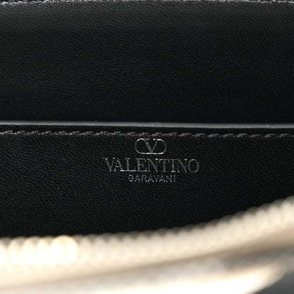 Valentino Garavani Mirror Calfskin Rockstud East West Top Handle Bag Silver 5 of 9