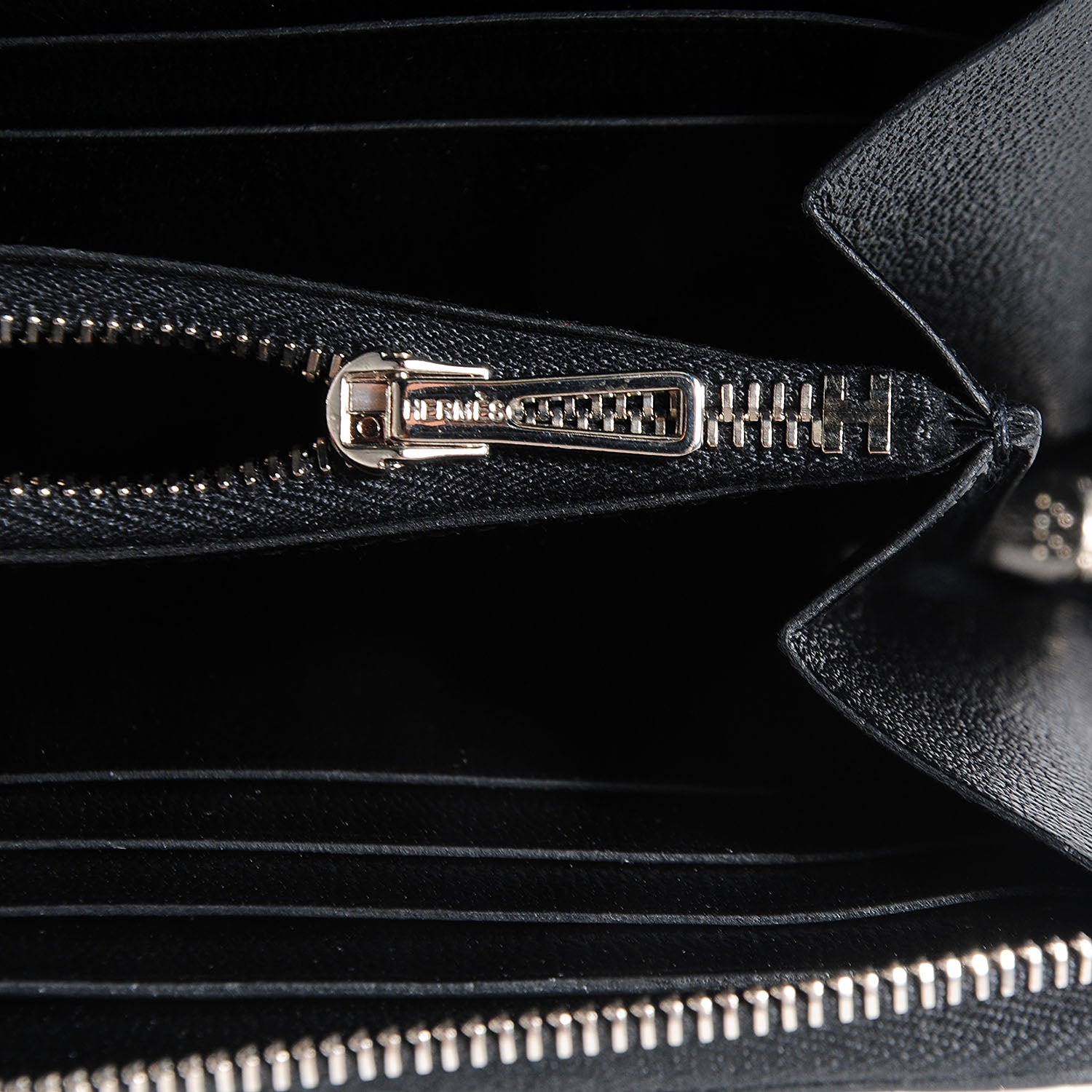 Hermes Shiny Alligator Azap Wallet Black 10 of 11