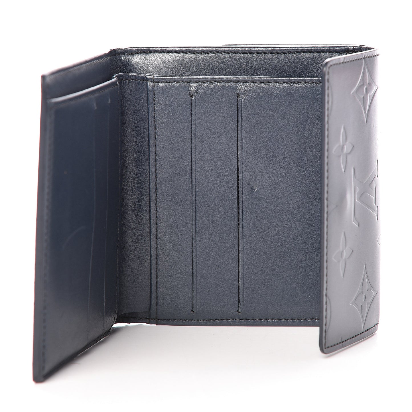 Mat Monogram Elise Wallet Blue