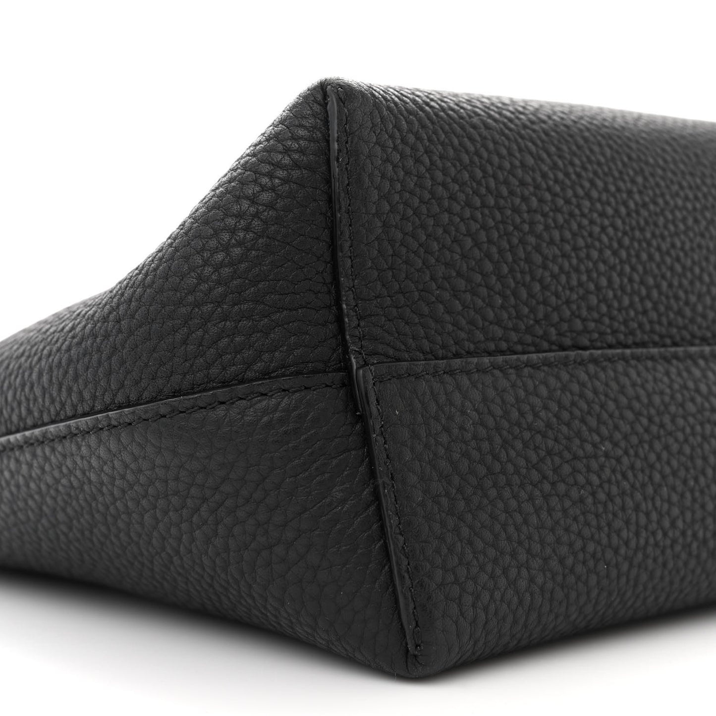 Grained Calfskin Small Park Tote Black