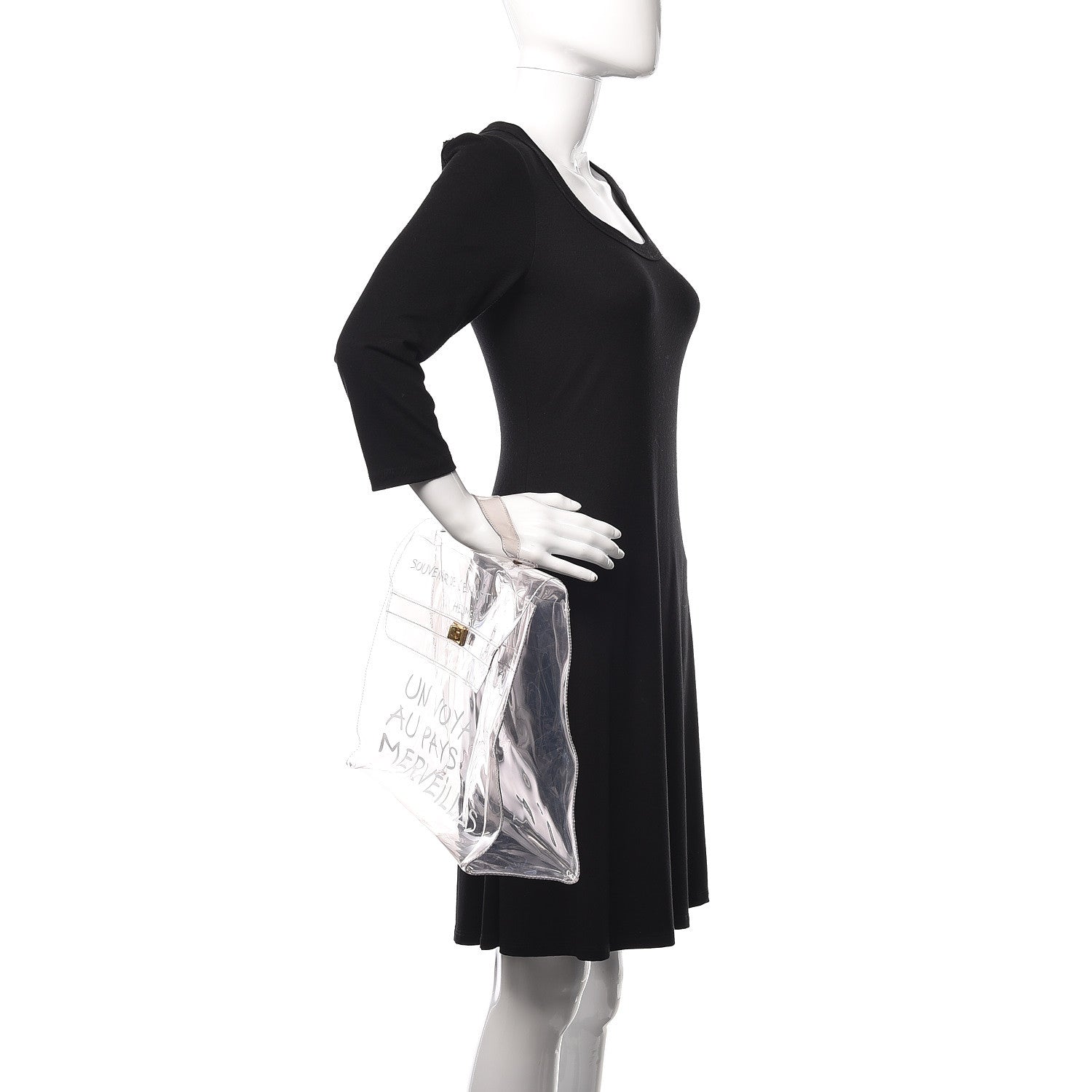 Hermes Vinyl Souvenir De L'Exposition Kelly Transparent 2 of 9