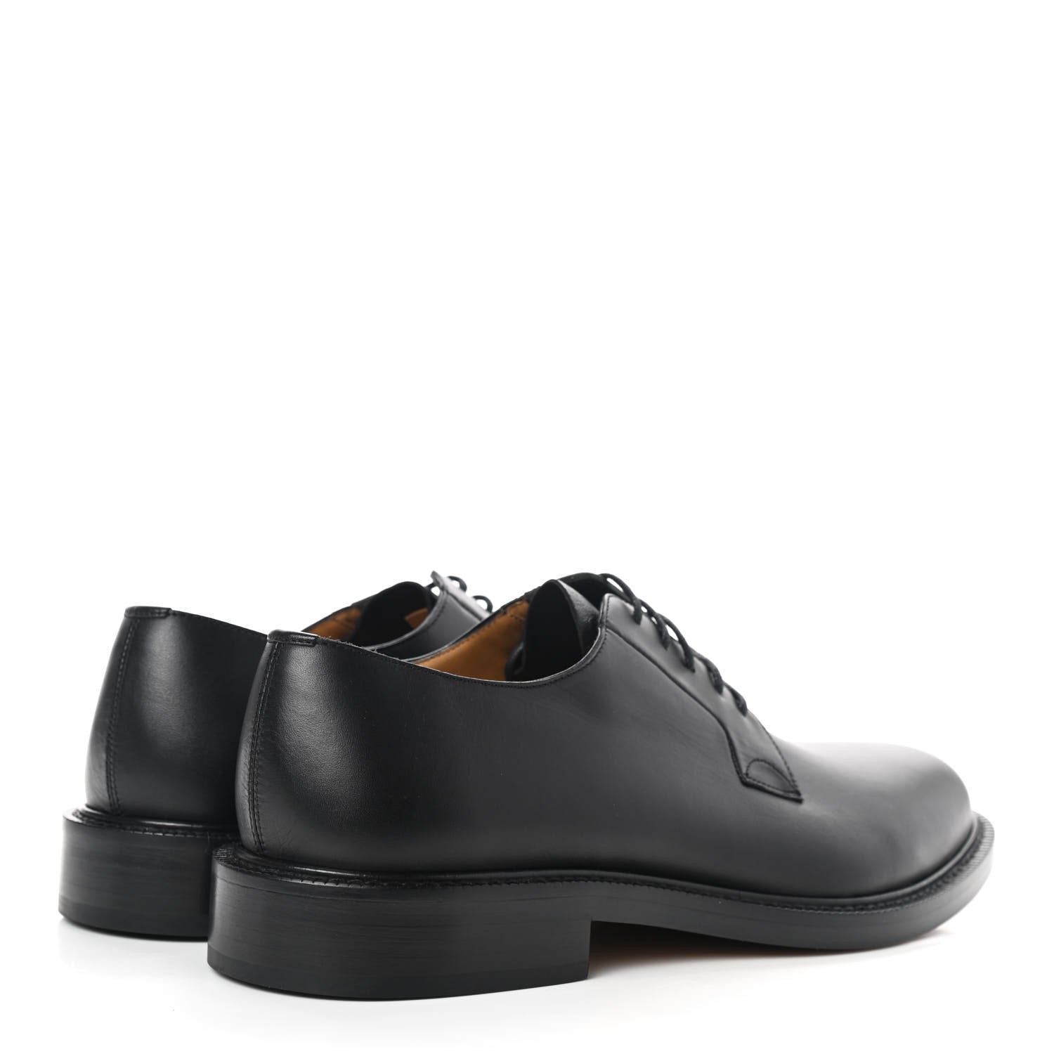 Valentino Garavani Calfskin Mens Derby Shoes 43 Black 4 of 10
