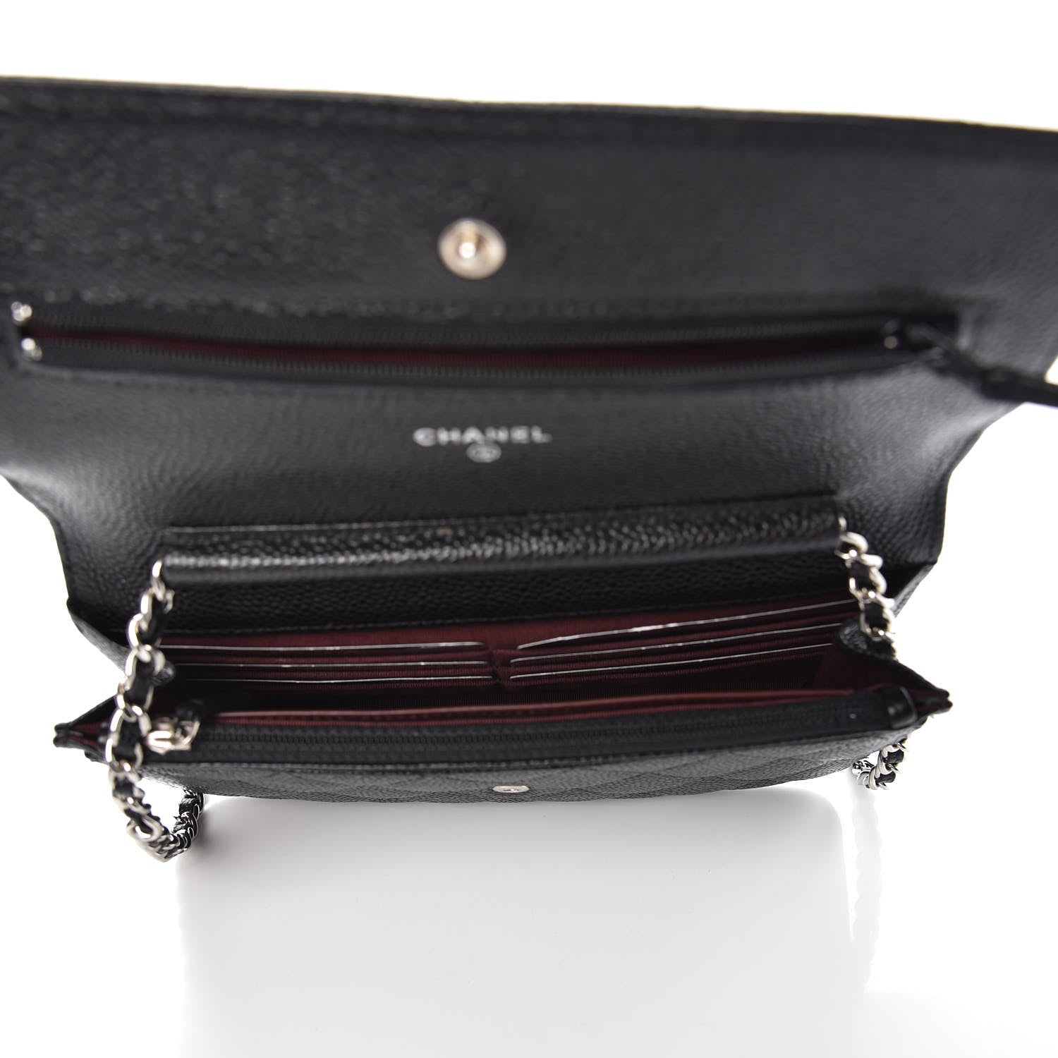 Chanel Caviar Quilted Wallet On Chain WOC Black 5 of 12