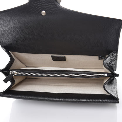 Gucci Pebbled Calfskin Small Dionysus Shoulder Bag Black 5 of 8
