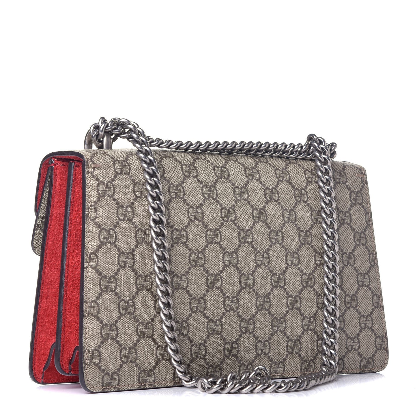 GG Supreme Monogram Small Dionysus Shoulder Bag Red