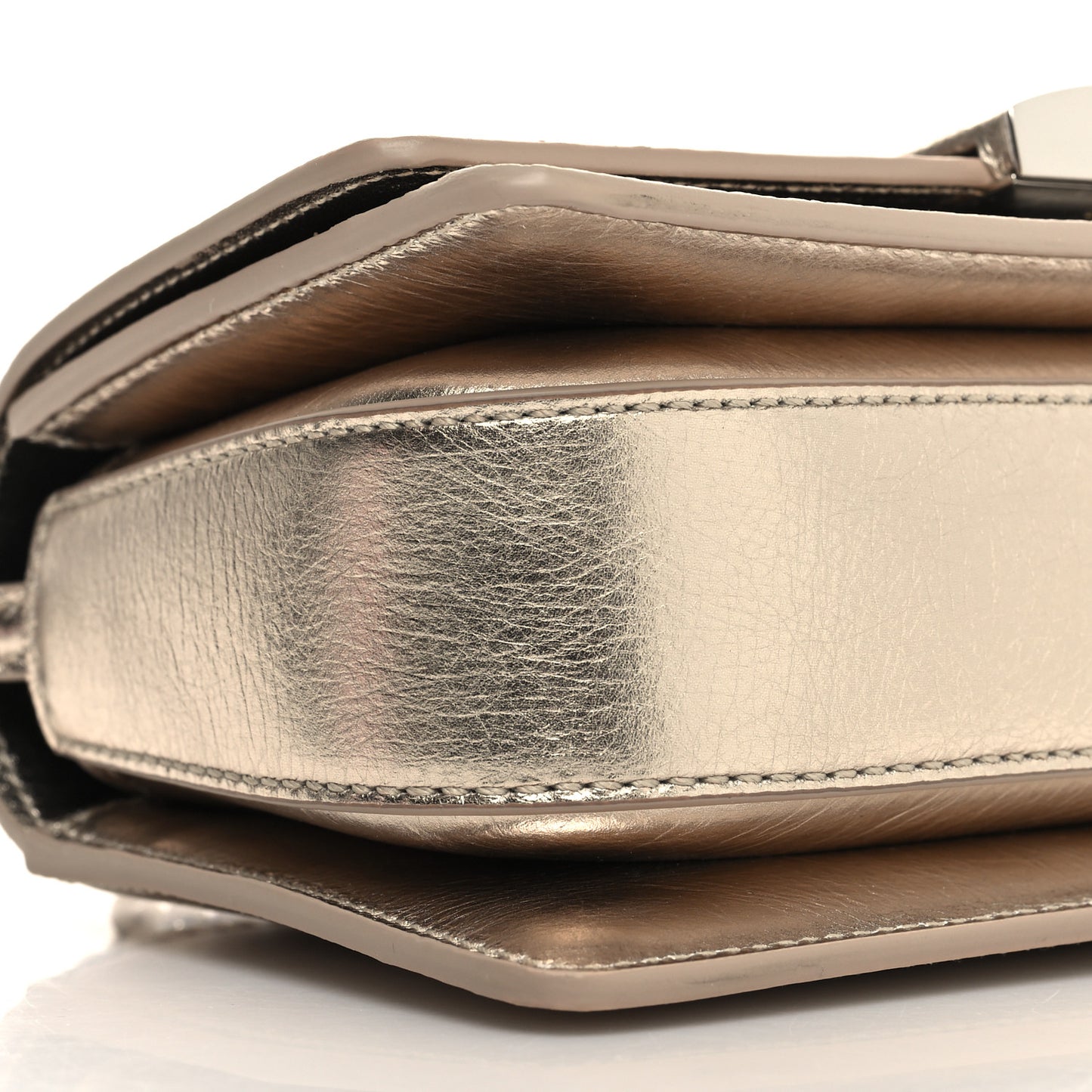 Laminated Calfskin Small 4G Sliding Chain Bag Dusty Gold