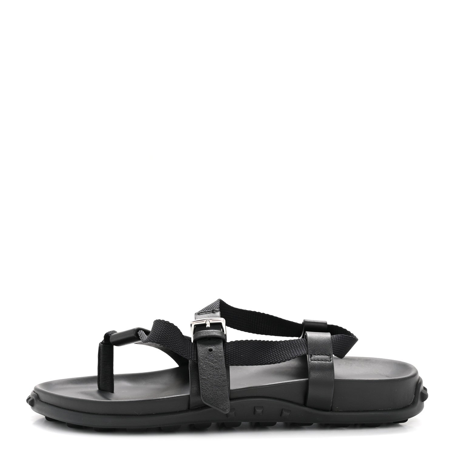 Hermes Calfskin Womens Inboard Sandals 38 Black 1 of 18