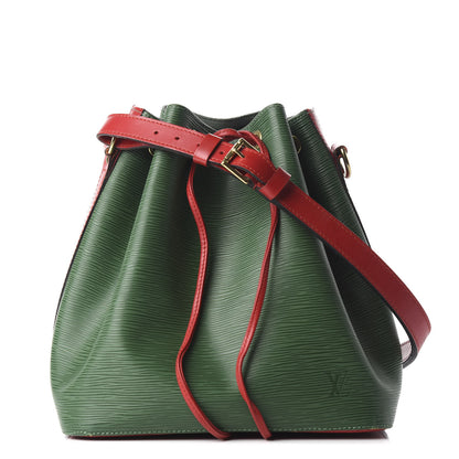 Louis Vuitton Epi Bi-Color Petit Noe Borneo Castillan Red 1 of 9