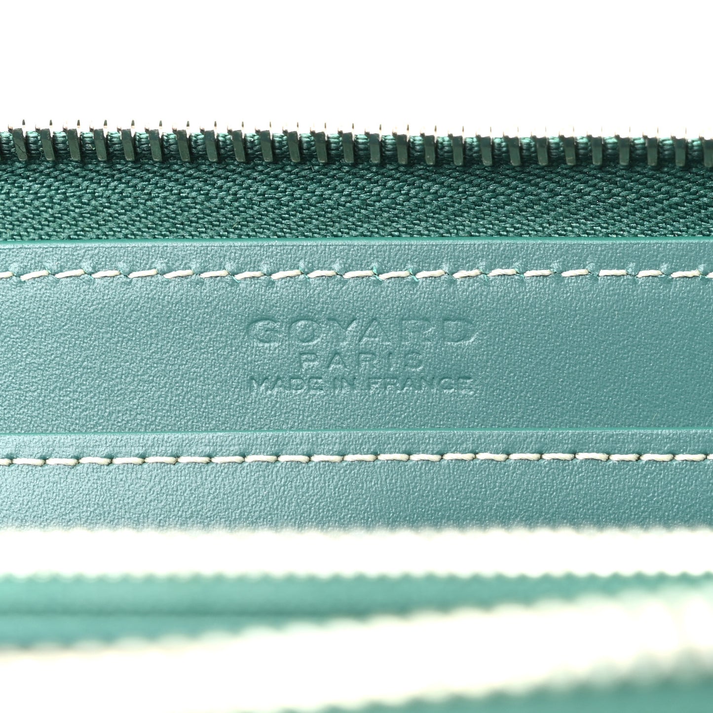 Goyardine Matignon Zip Around GM Wallet Green