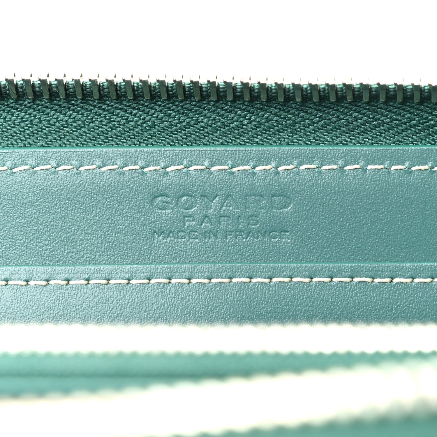 Goyard Goyardine Matignon Zip Around GM Wallet Green 6 of 8