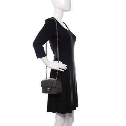 Chanel Lambskin Quilted Mini Rectangular Flap Grey 2 of 13