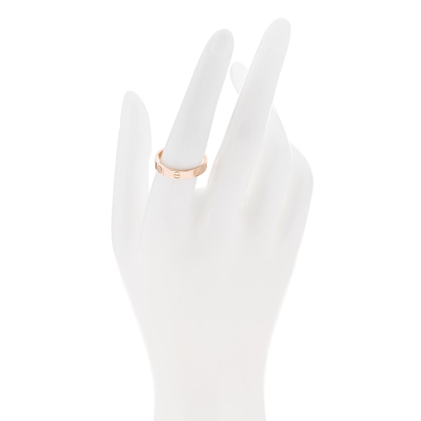 18K Pink Gold 3.5mm LOVE Wedding Band Ring 57 8