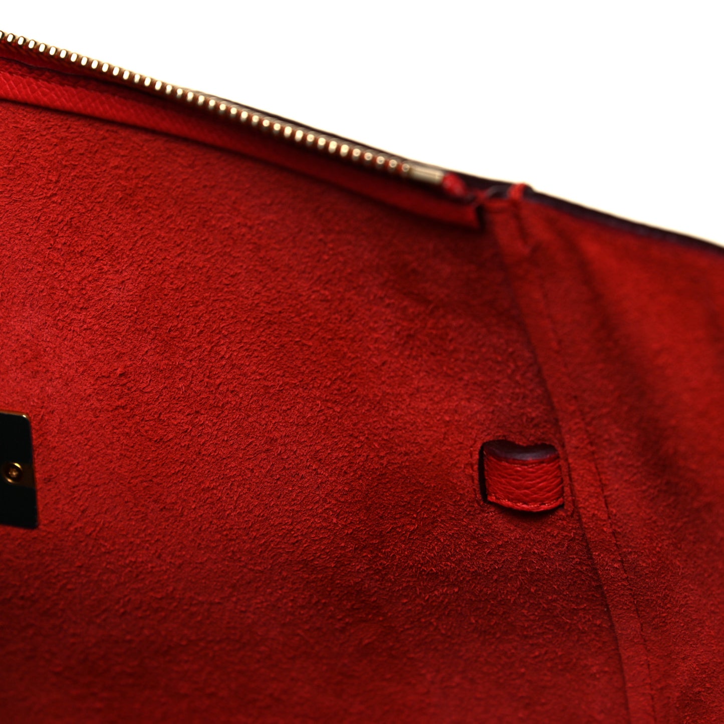 Grained Calfskin Mini Belt Bag Vermillion
