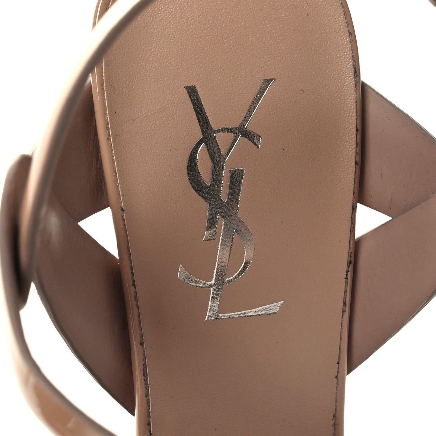 Patent Tribute 75 Platform Sandals 37.5 Nude