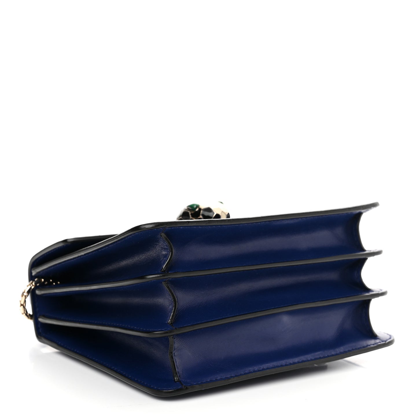 Calfskin Serpenti Forever Top Handle Blue