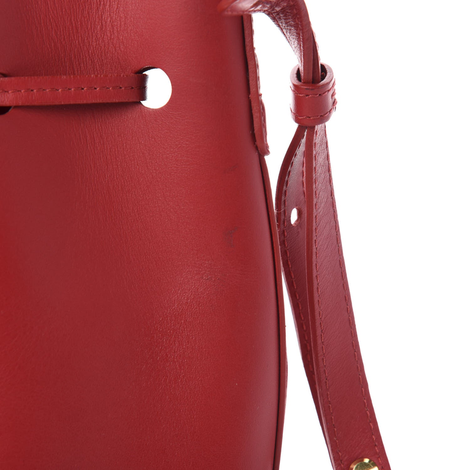 Mansur Gavriel Calfskin Mini Bucket Bag Flamma 11 of 11