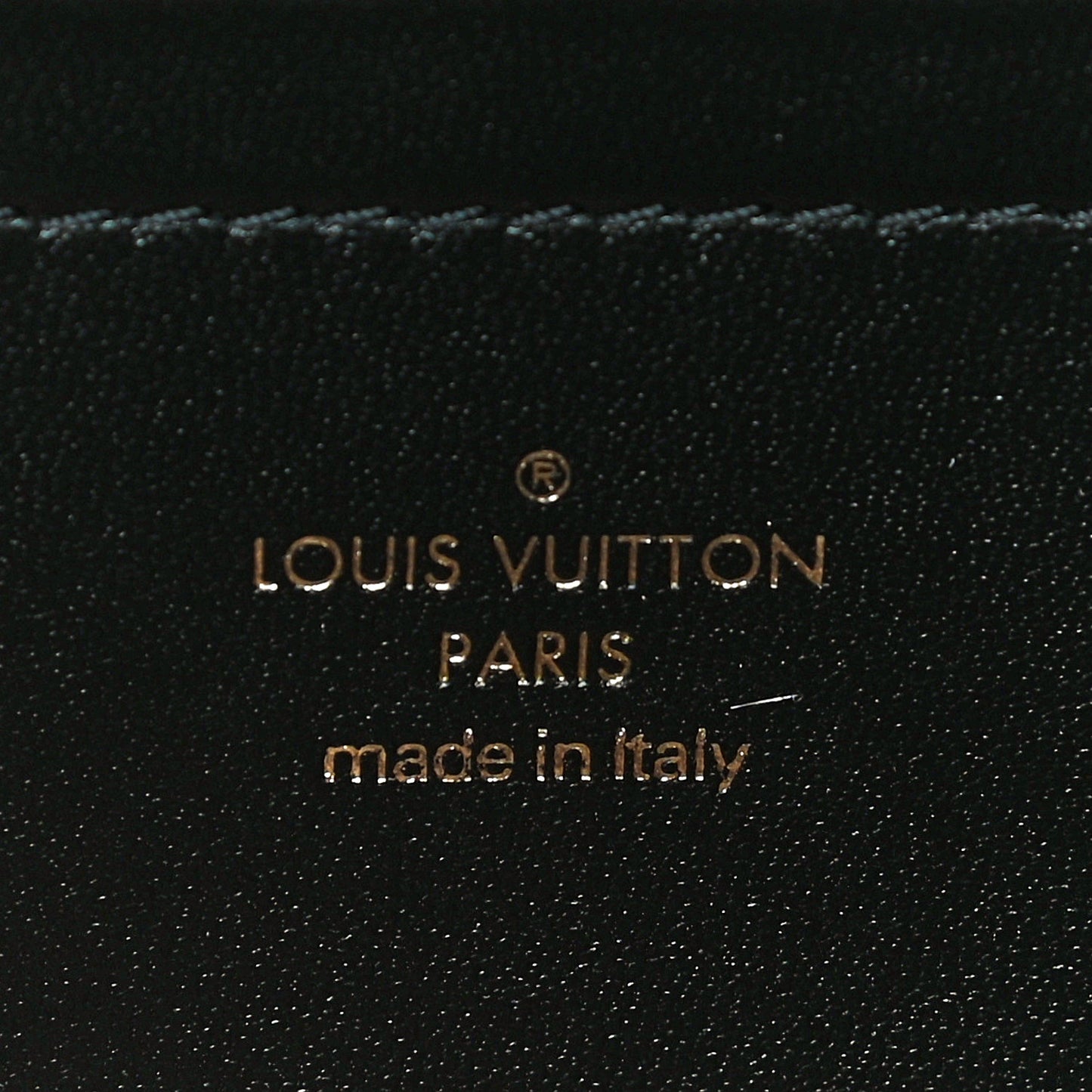 Lambskin Embossed Monogram Pochette Coussin Black