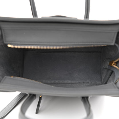 Celine Baby Drummed Calfskin Nano Luggage Kohl 5 of 10