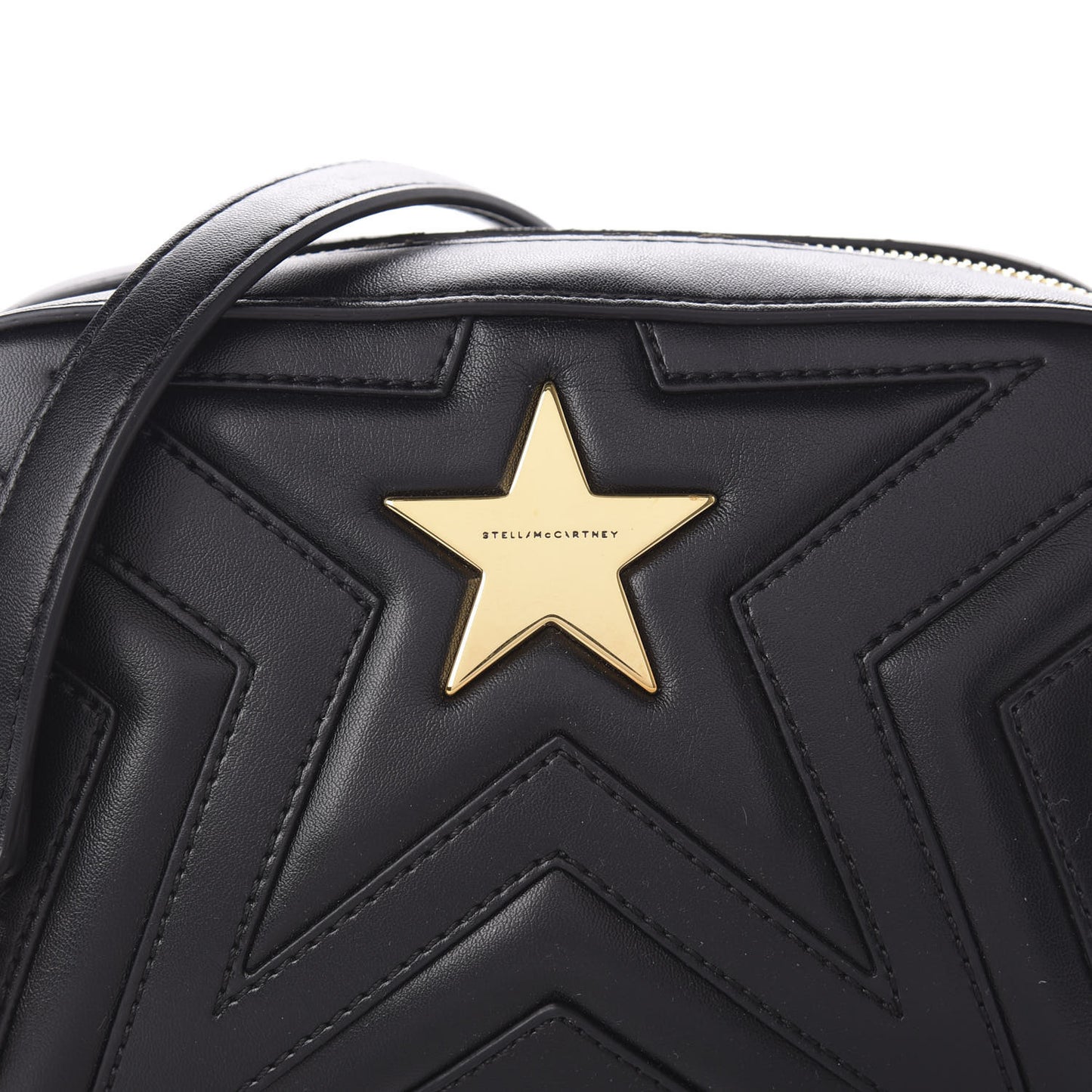 Eco Alter Nappa Star Patch Shoulder Bag Black
