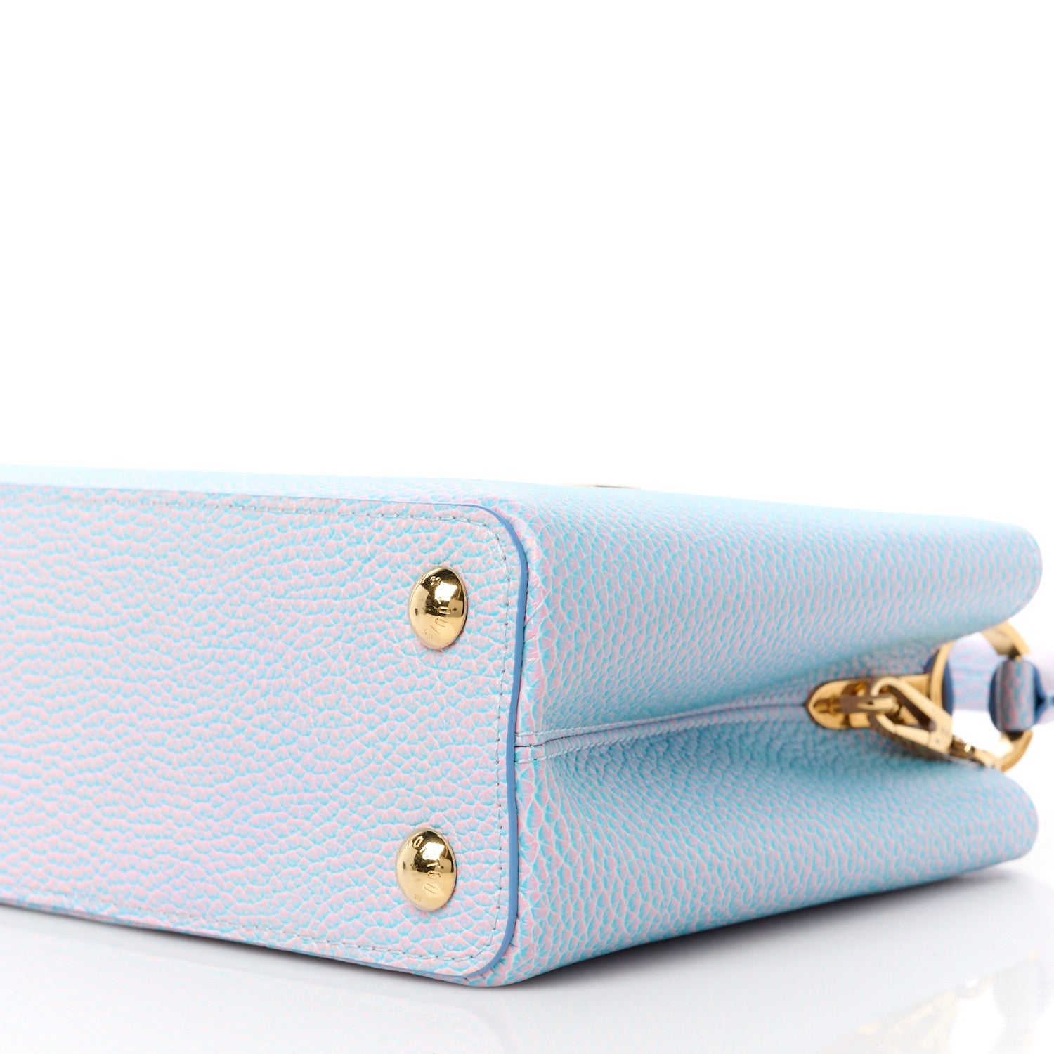 Louis Vuitton Taurillon Summer Stardust Capucines BB Lilas Purple 9 of 9