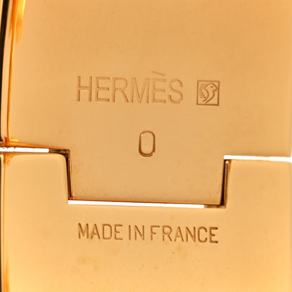 Hermes Enamel Wide Clic Clac H Bracelet GM Orange 4 of 4
