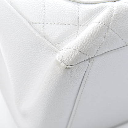 Chanel Caviar Quilted Grand Shopping Tote GST White 11 of 16