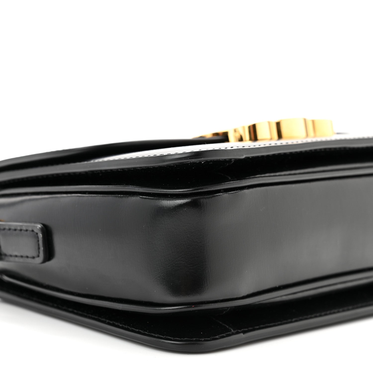Celine Shiny Calfskin Teen Triomphe Black 9 of 11