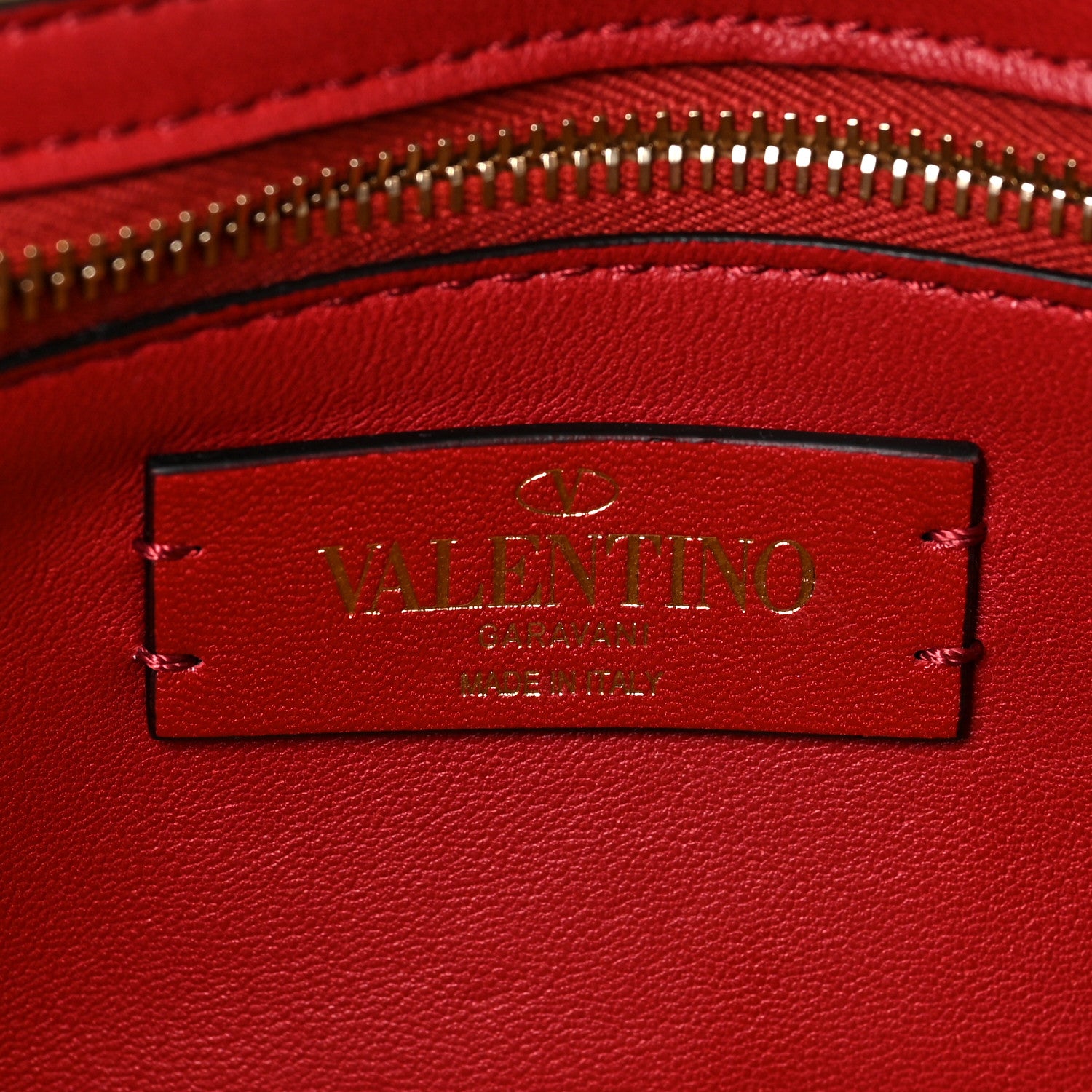 Valentino Garavani Raffia Lambskin Rockstud Spike Wallet on Chain Naturale 6 of 8