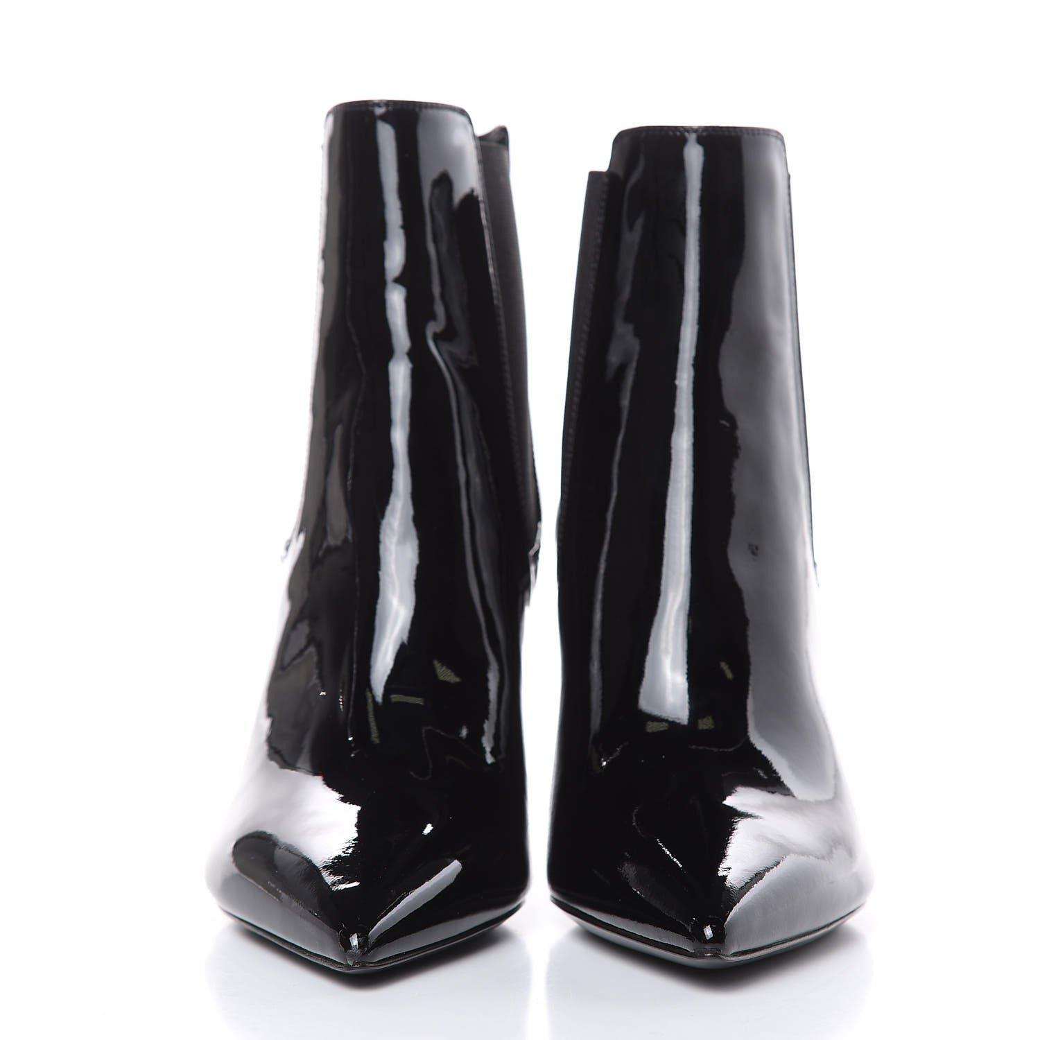 Saint Laurent Patent Opyum Booties 36 Black 2 of 8