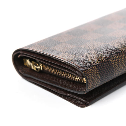 Louis Vuitton Damier Ebene Porte-Monnaie Billets Tresor Wallet 8 of 10