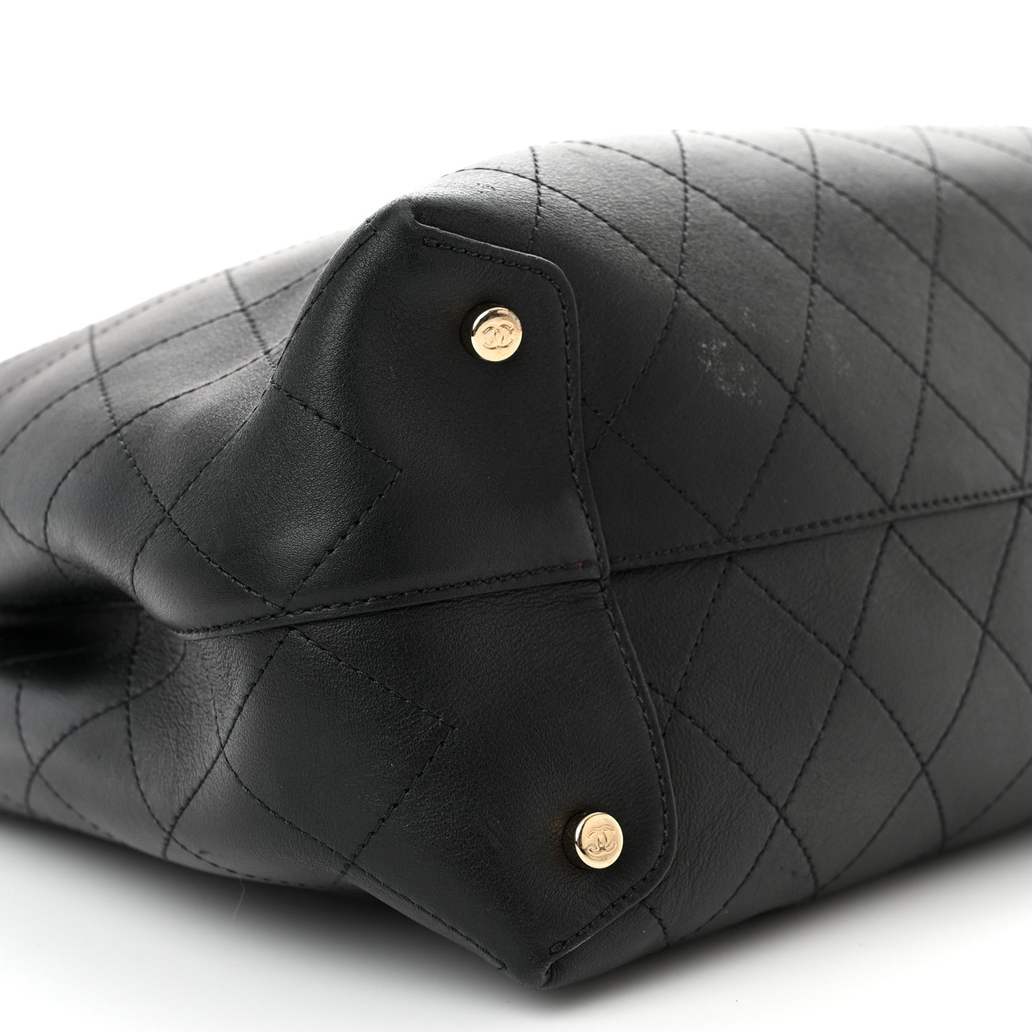 Calfskin Large Serial Shopper Tote Black