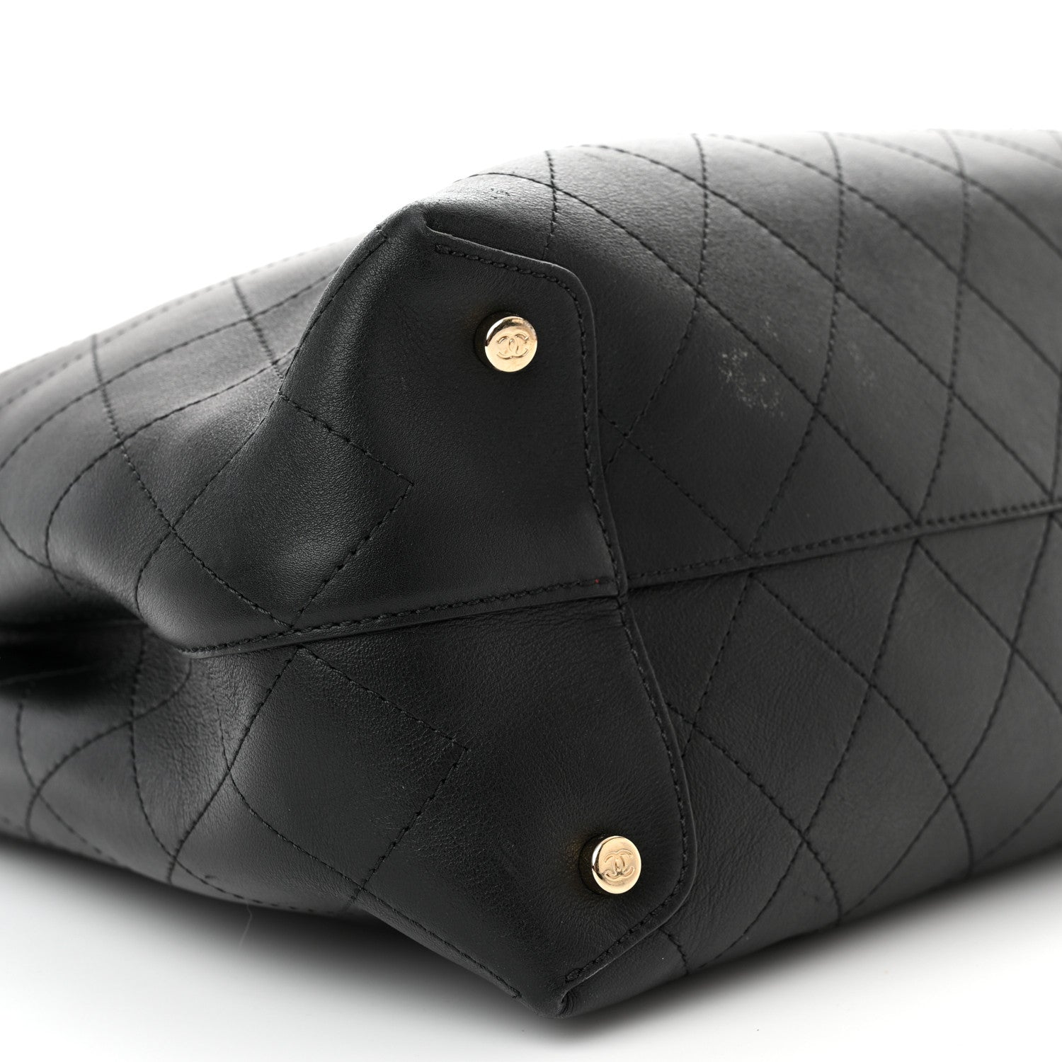 Chanel Calfskin Large Serial Shopper Tote Black 9 of 16