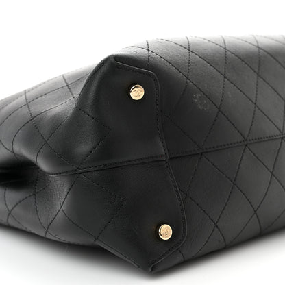 Chanel Calfskin Large Serial Shopper Tote Black 9 of 16