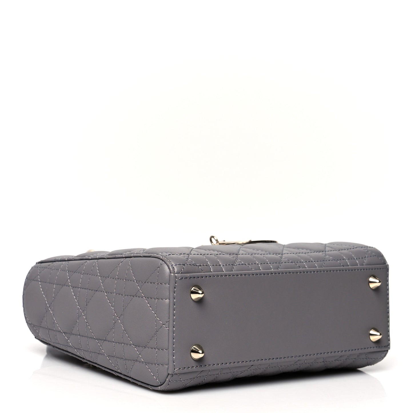 Lambskin Cannage Small My ABCDior Lady Dior Grey