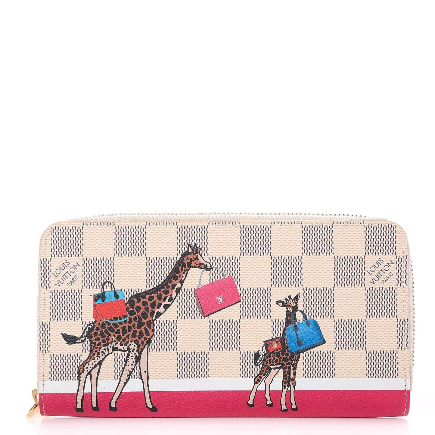 Damier Azur 2017 Christmas Animation Zippy Wallet