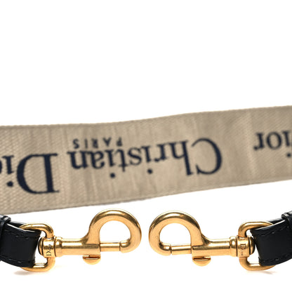 Christian Dior Canvas Embroidered Shoulder Strap Blue 3 of 4