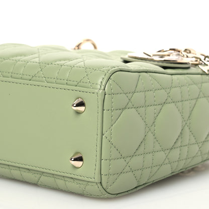 Christian Dior Lambskin Cannage Small My ABCDior Lady Dior Green 10 of 15