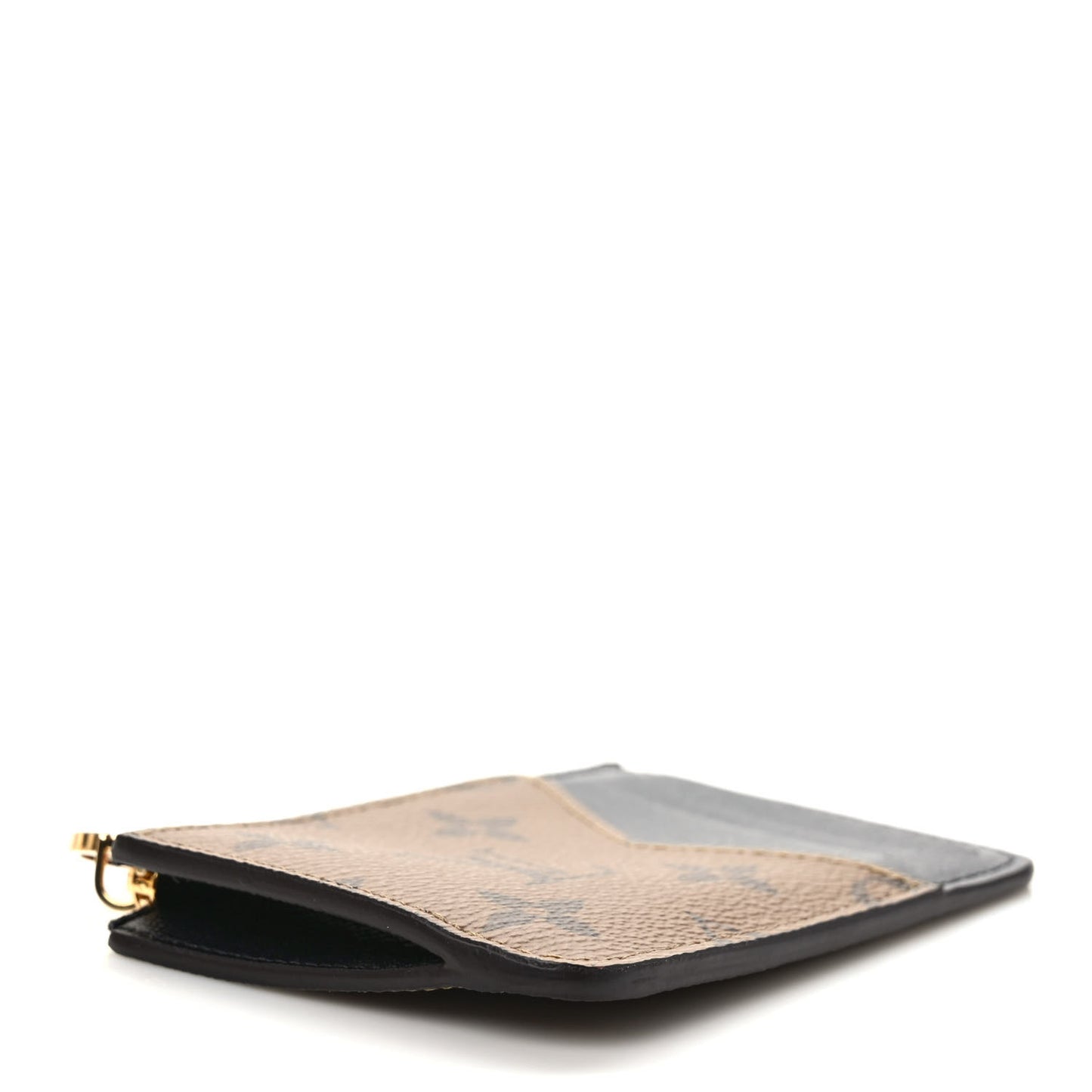 Reverse Monogram Zipped Romy Card Holder