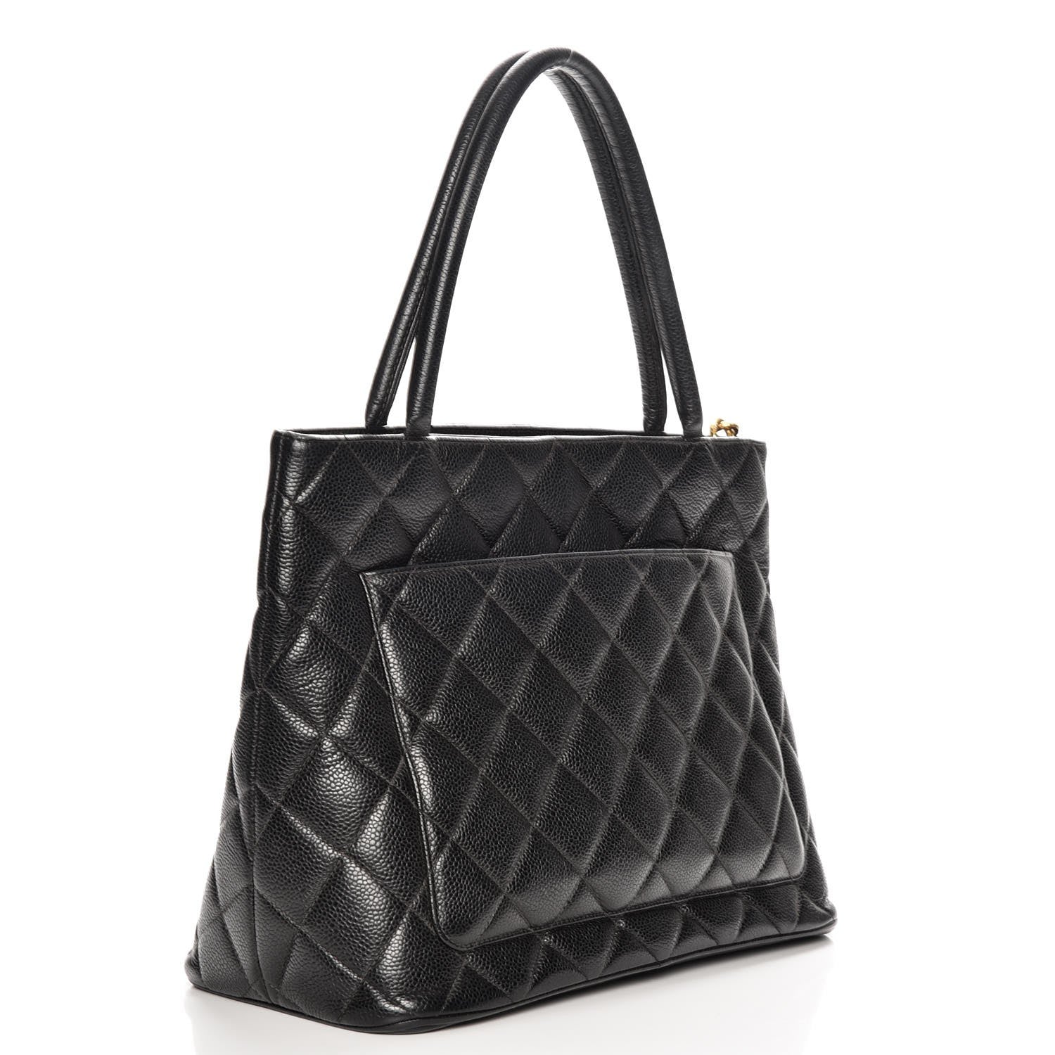 Chanel Caviar Quilted Medallion Tote Black 3 of 10