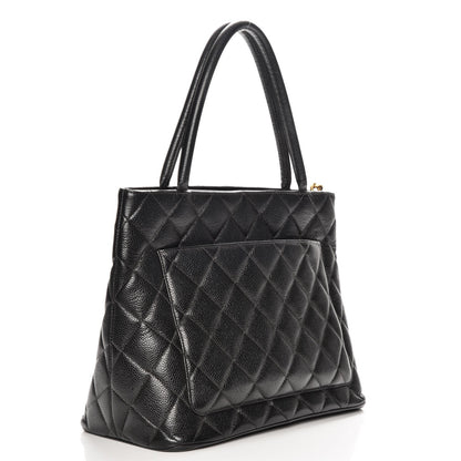 Chanel Caviar Quilted Medallion Tote Black 3 of 10