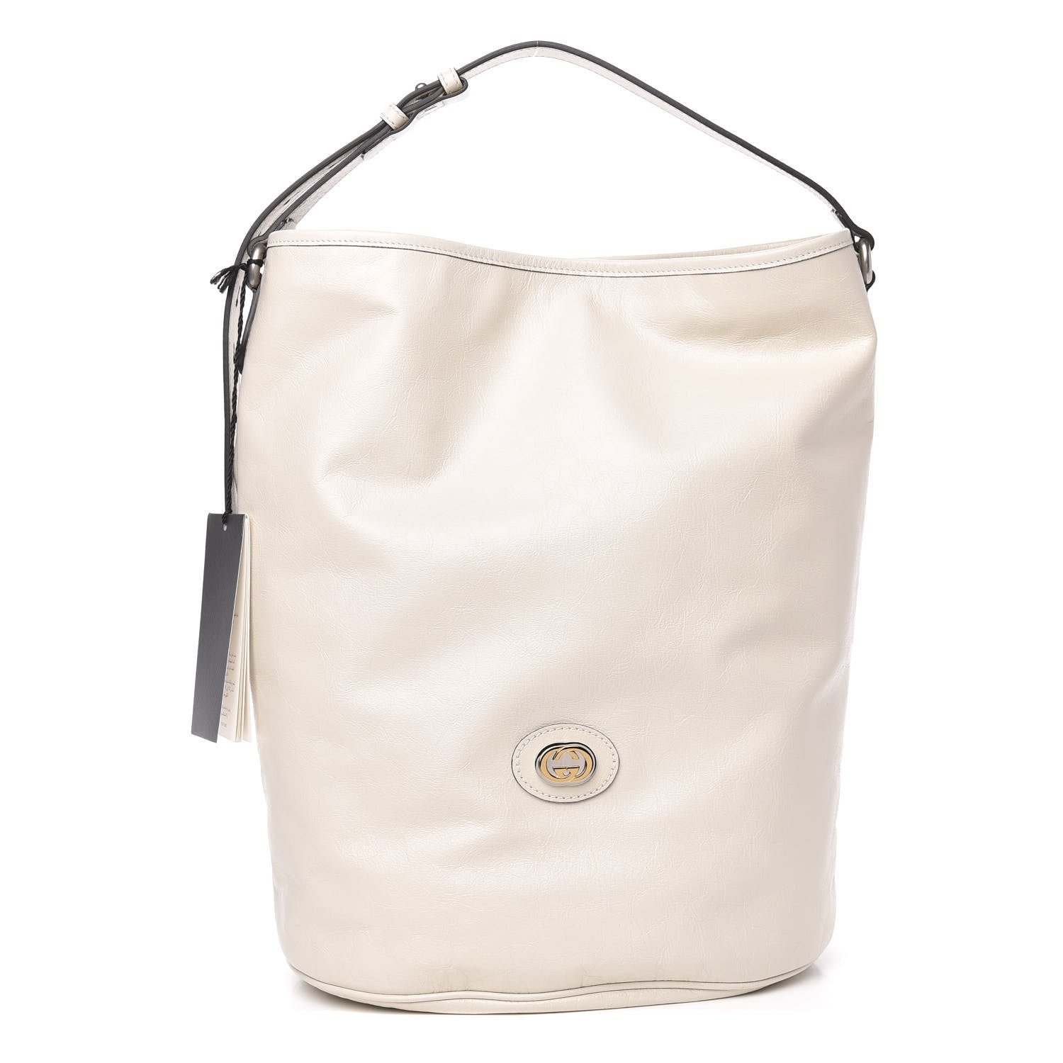 Gucci Fluffy Calfskin Morpheus Hobo Shoulder Bag White 1 of 9