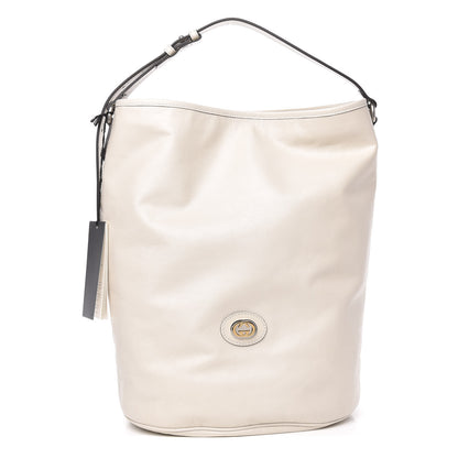 Gucci Fluffy Calfskin Morpheus Hobo Shoulder Bag White 1 of 9