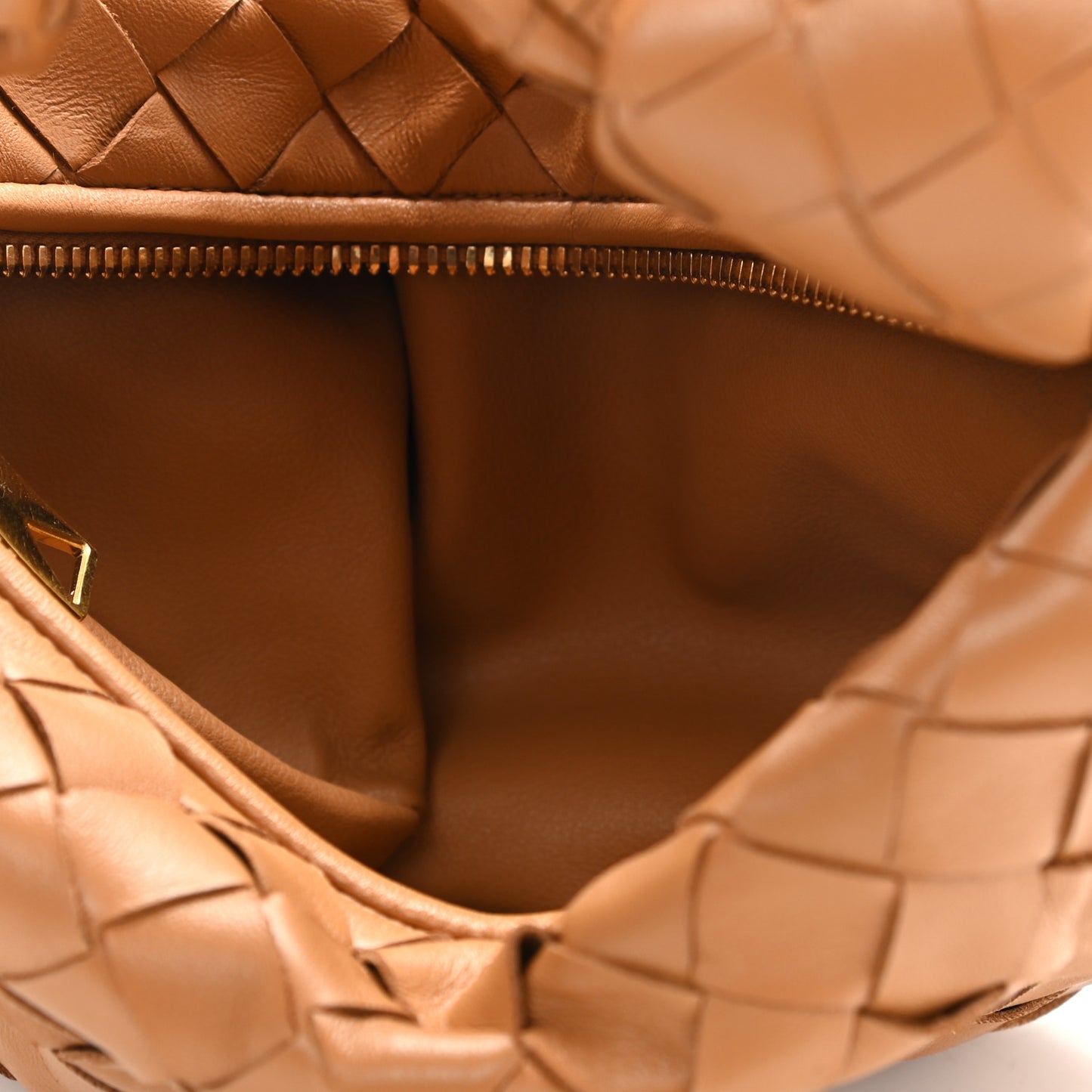 Nappa Intrecciato Mini Jodie Caramel