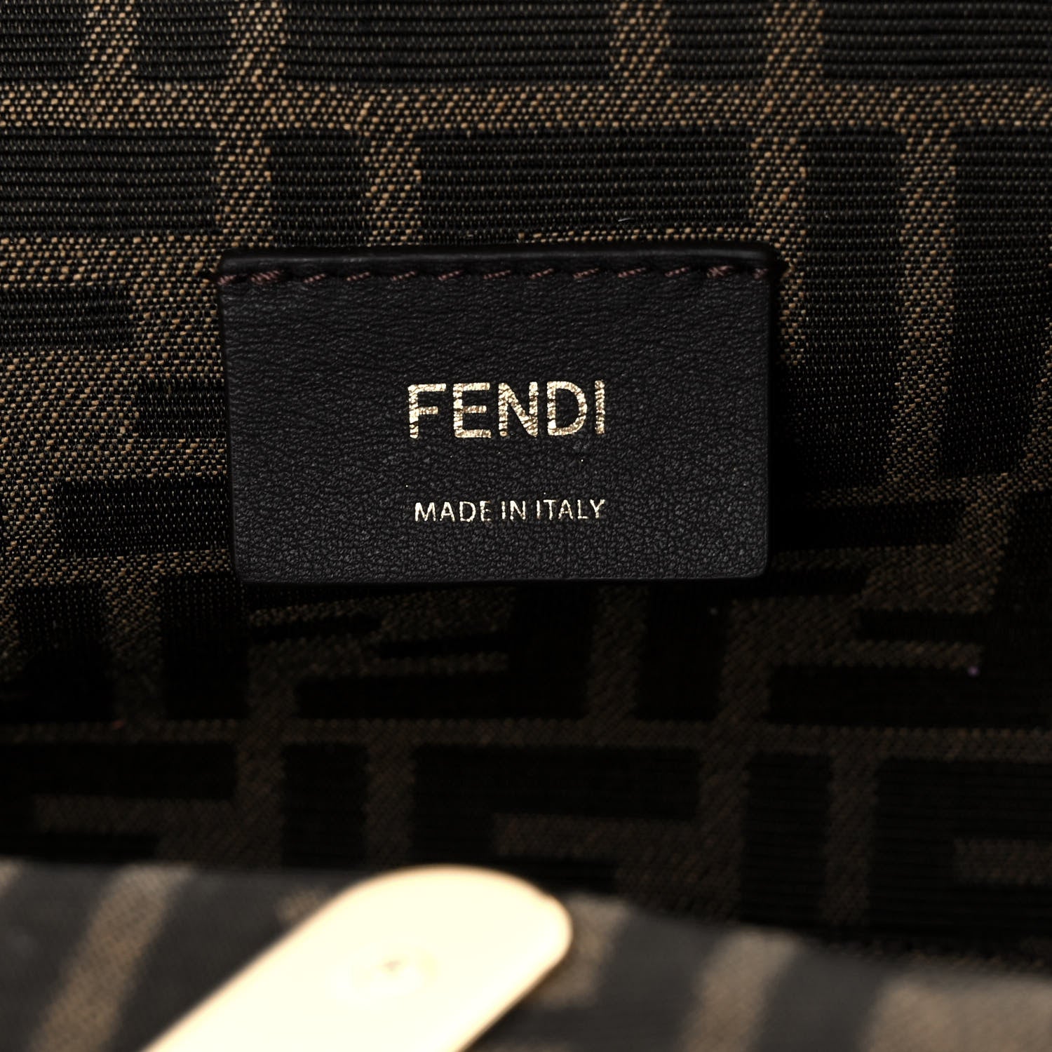 Fendi Shiny Nappa Small Fendi First Black 6 of 9