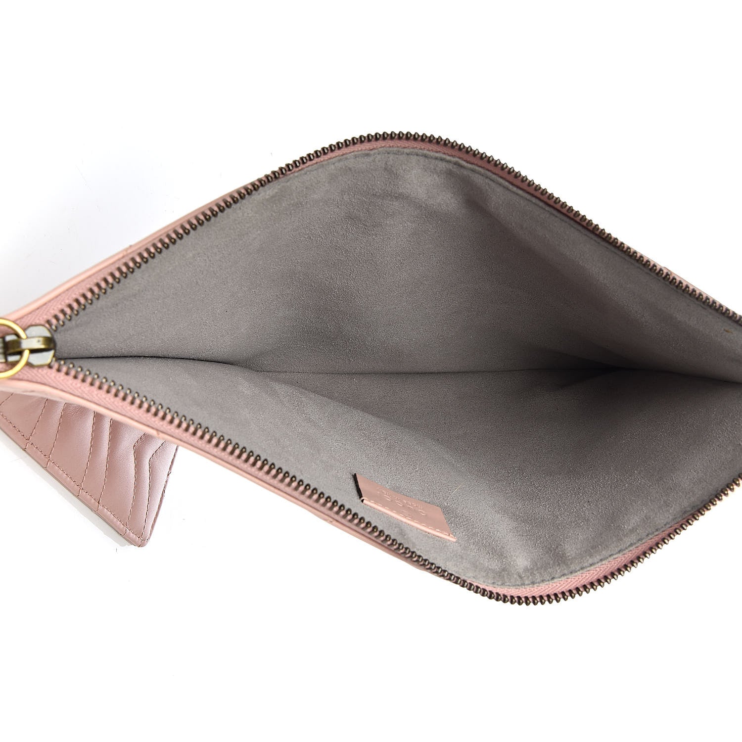 Gucci Calfskin Matelasse Large GG Marmont Zip Pouch Perfect Pink 5 of 7