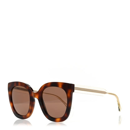 Gucci Acetate Crystal Square Sunglasses GG0564S Tortoise 1 of 8